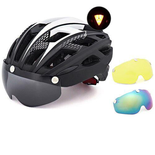 bike helmet with back light