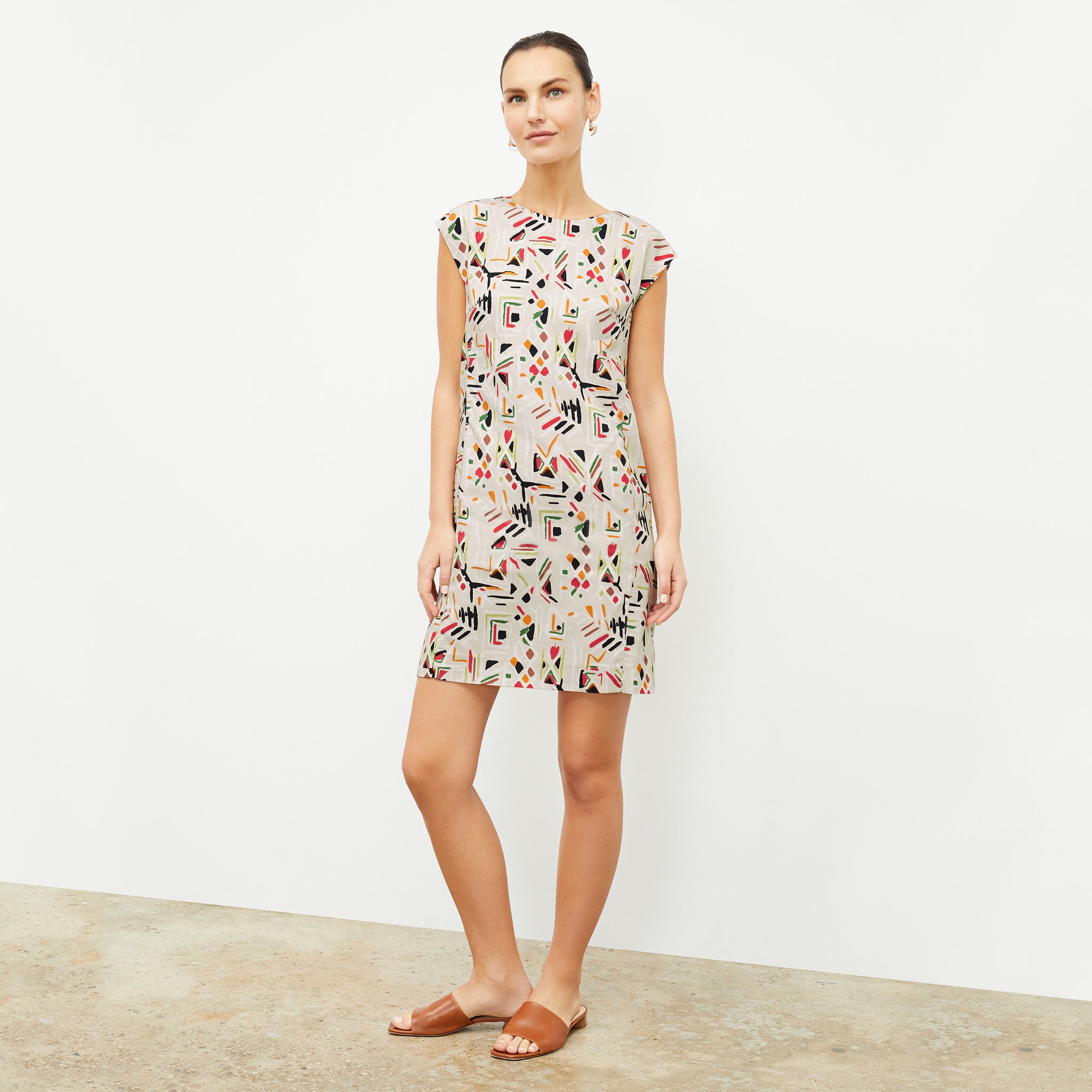 Maaza Dress - Airy Cotton :: Rhythm Print – M.M.LaFleur