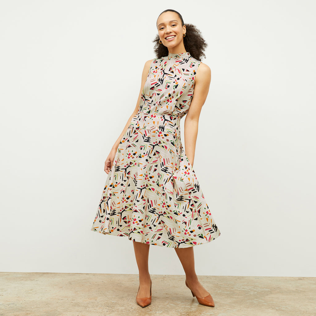 Oona Dress - Airy Cotton :: Rhythm Print – M.M.LaFleur