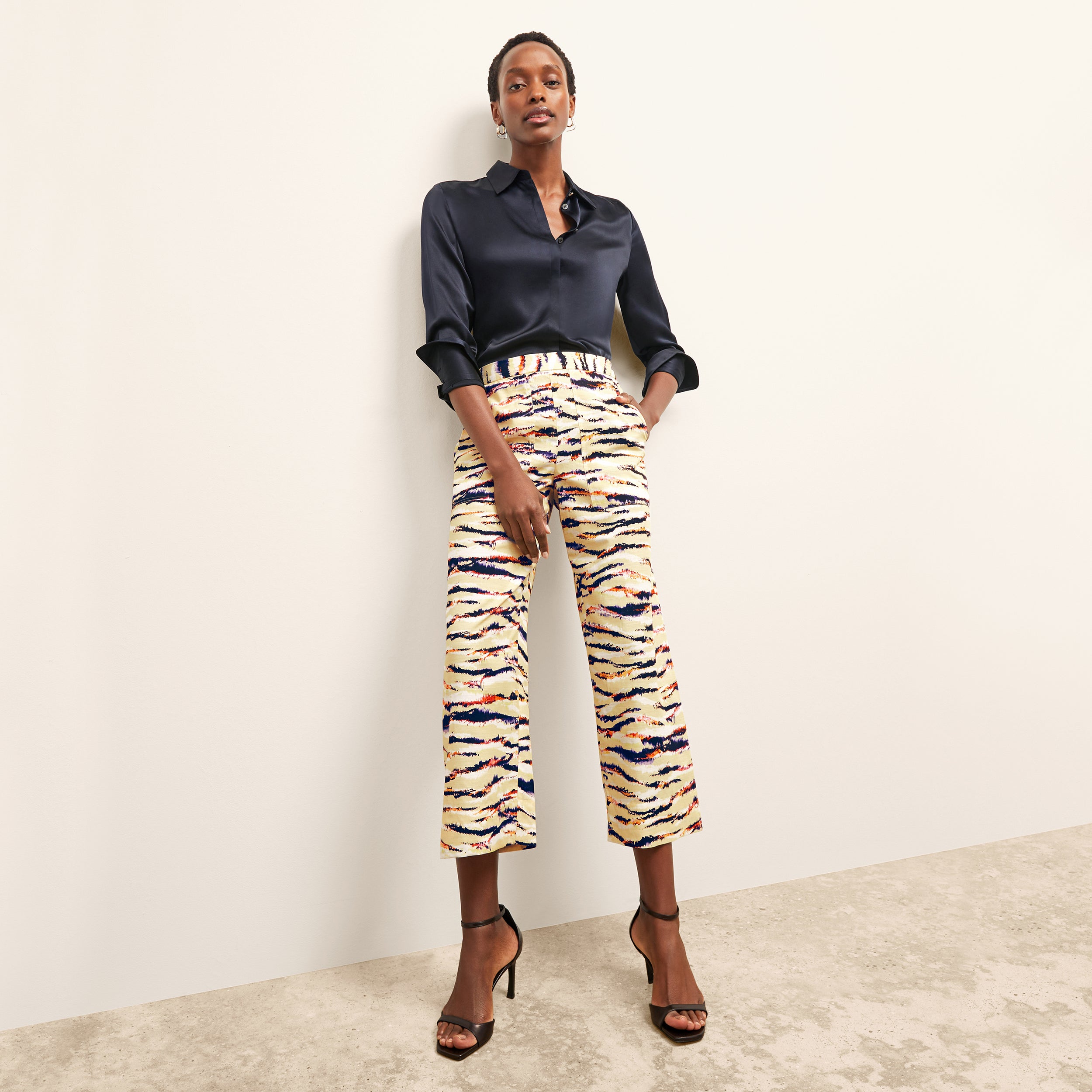 M.m.lafleur The Madelyn Pant - Airy Cotton In Multi