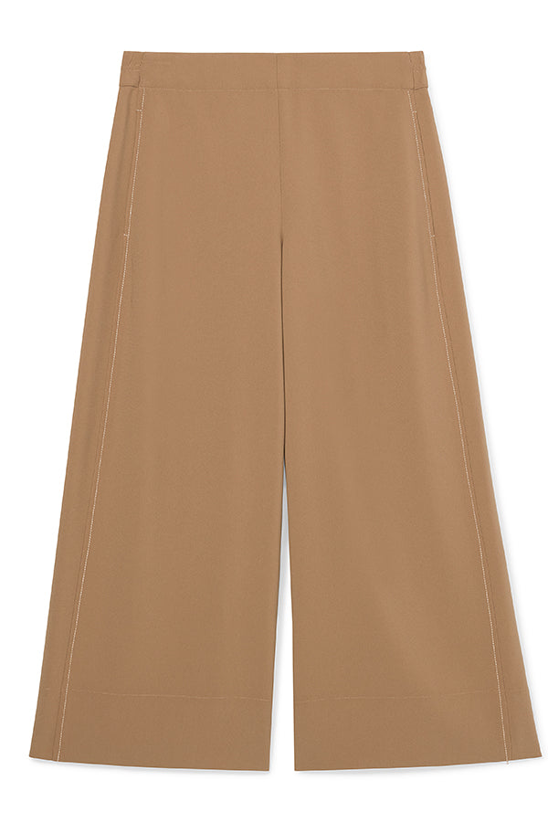 Shop M.m.lafleur The Elena Culotte - Everyday Crepe In Light Saddle