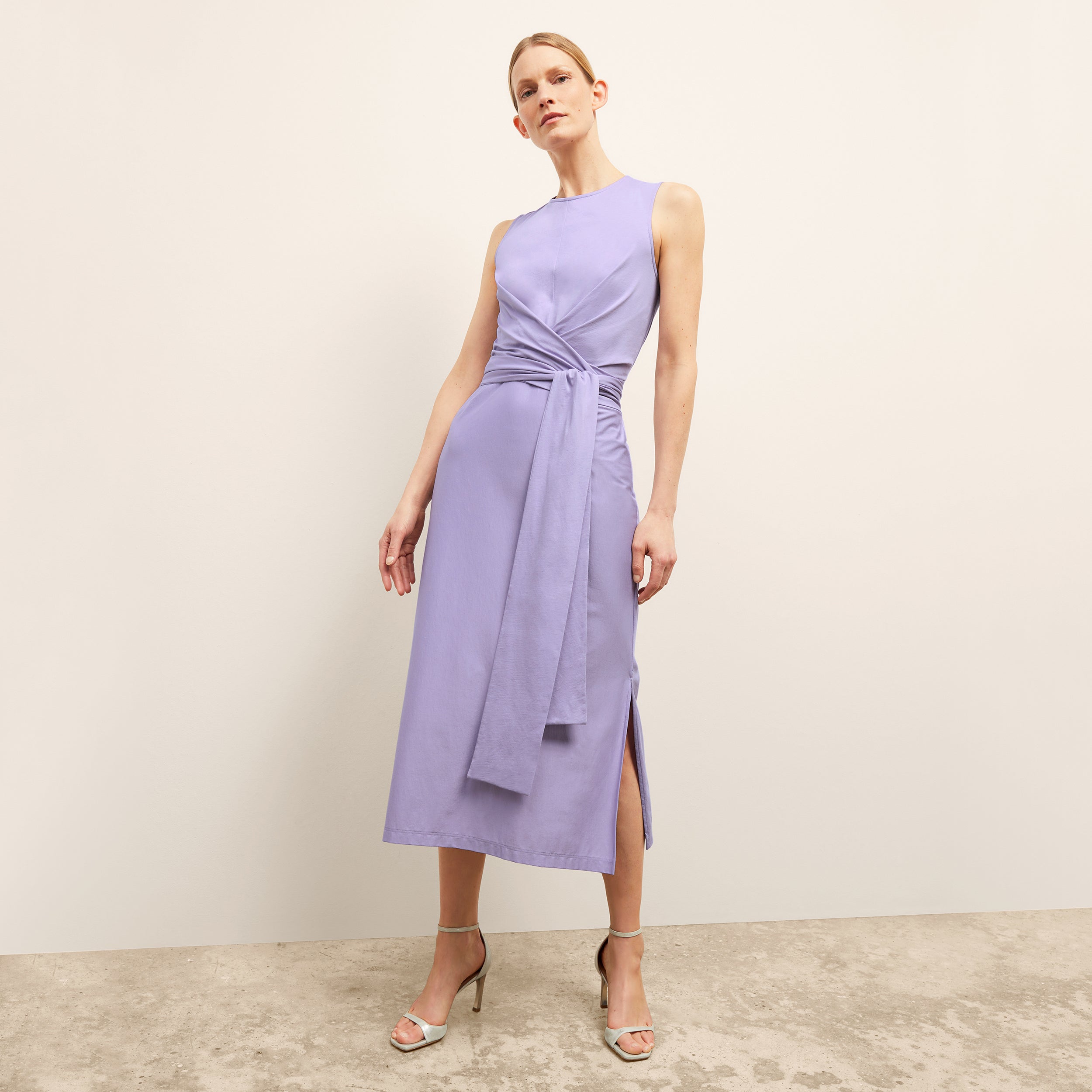 M.m.lafleur The Monte Dress - Organic Jersey Pima Cotton In Purple