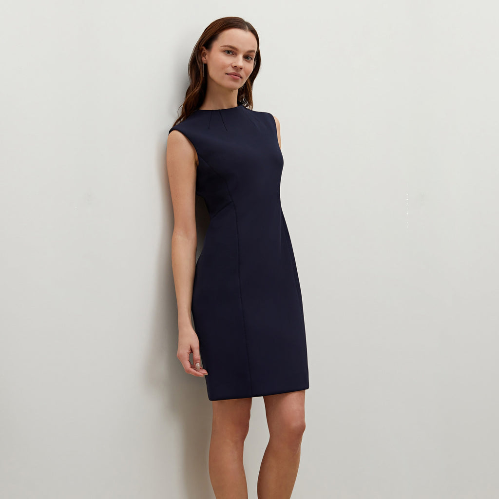 Greenlay Dress - Scuba :: Galaxy Blue – M.M.LaFleur