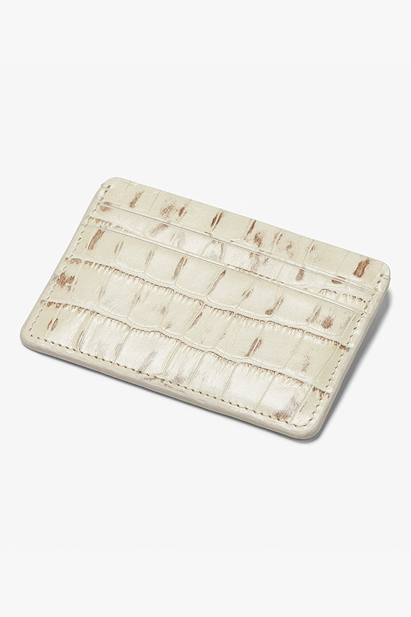 terugbetaling verhoging ontspannen Card Case - Embossed Croc :: Antique White – M.M.LaFleur
