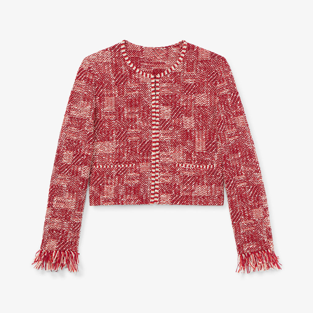 Lilia Jacket - Interweave :: Red Multi – M.M.LaFleur