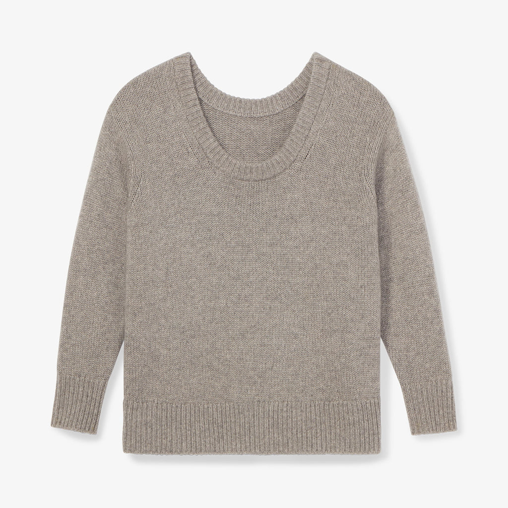 Theo Pullover - Plush Cashmere :: Stormcloud – M.M.LaFleur