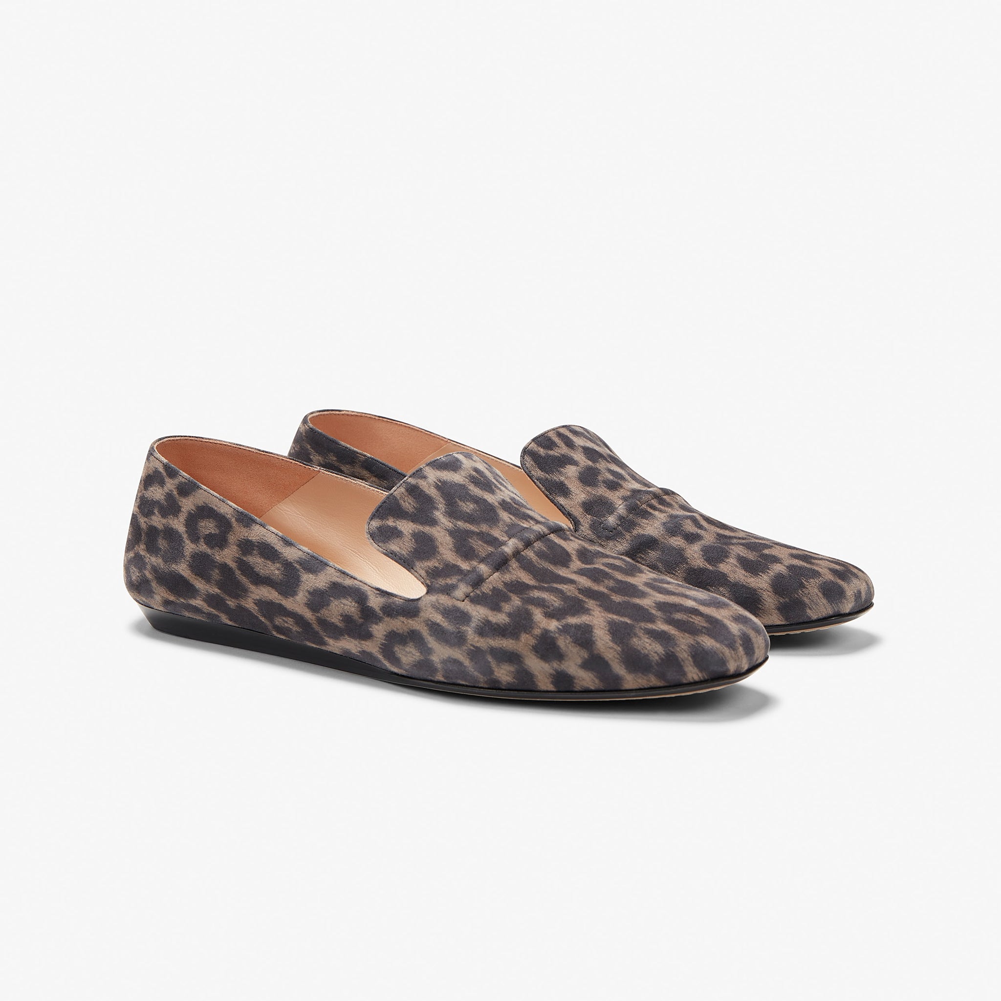 Grace Loafer - Leopard Suede :: Taupe / Black – M.M.LaFleur