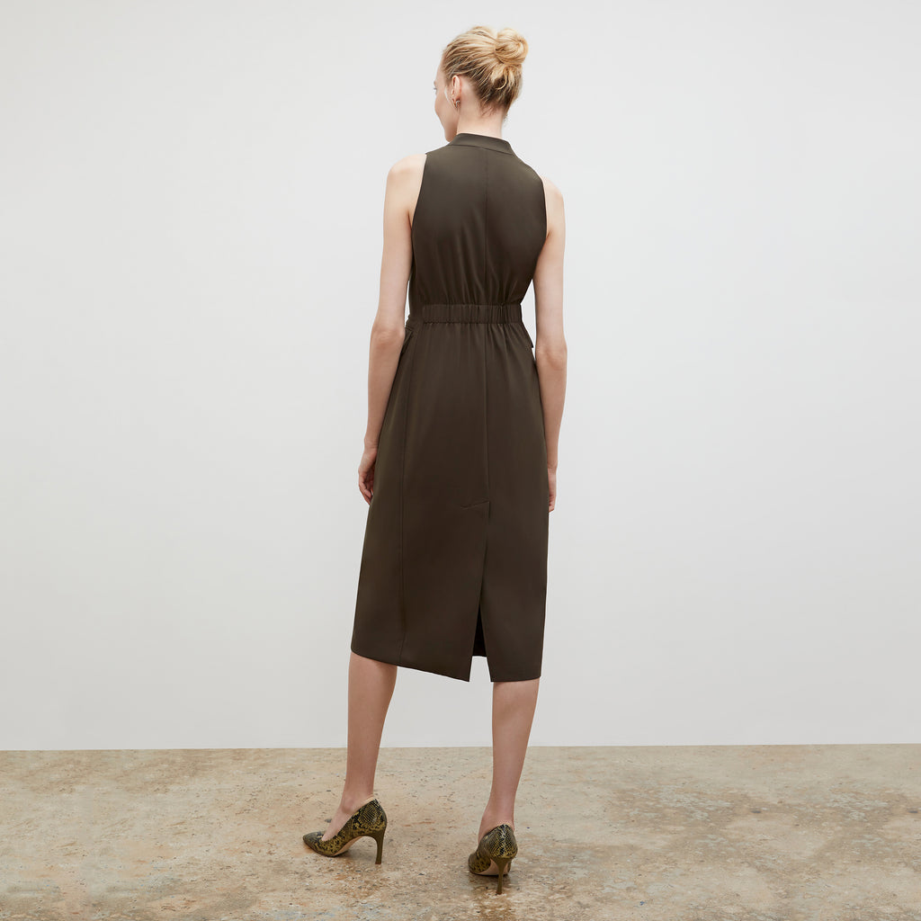 Cassandra Dress - OrigamiTech :: Olive – M.M.LaFleur