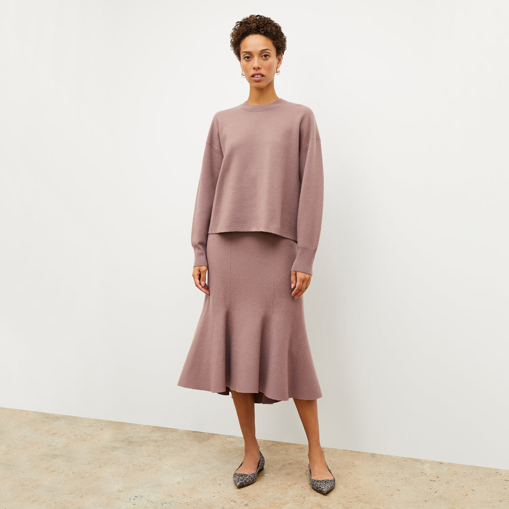 Quincy Pullover - Boiled Wool :: Rose Taupe – M.M.LaFleur