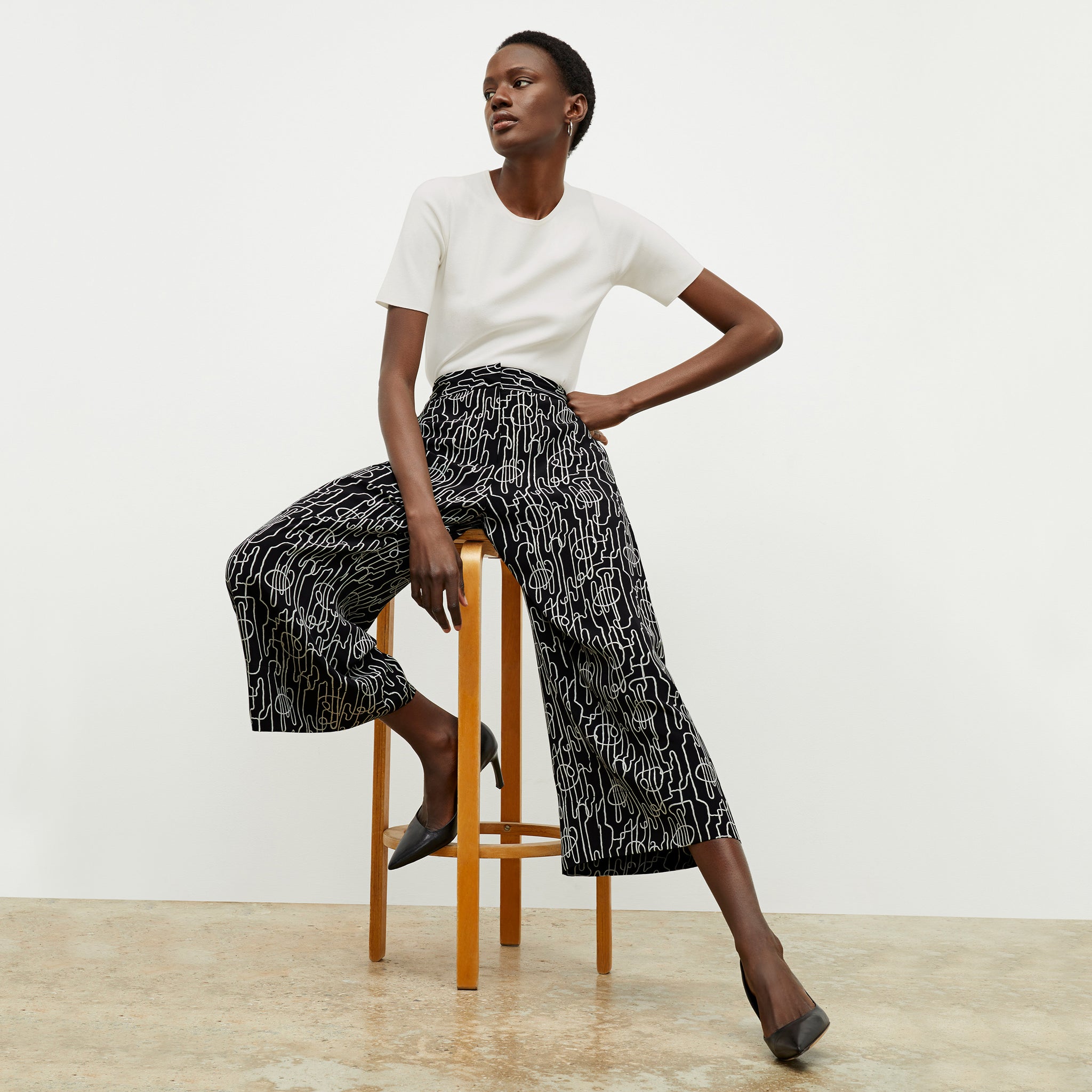 Zhou Culotte - Washable Silk :: Symphony Print – M.M.LaFleur