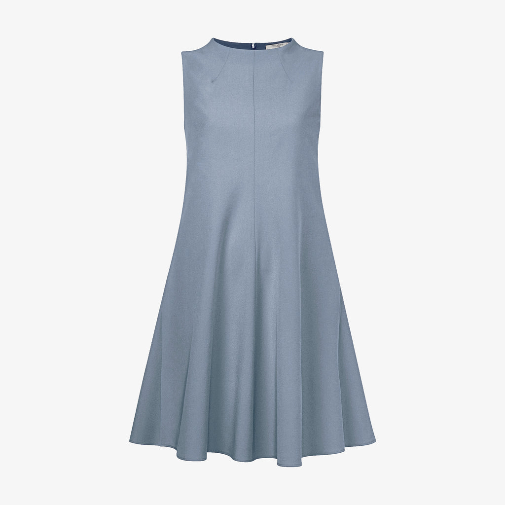 Malala Dress - Recycled WonderTex :: Steel Blue – M.M.LaFleur