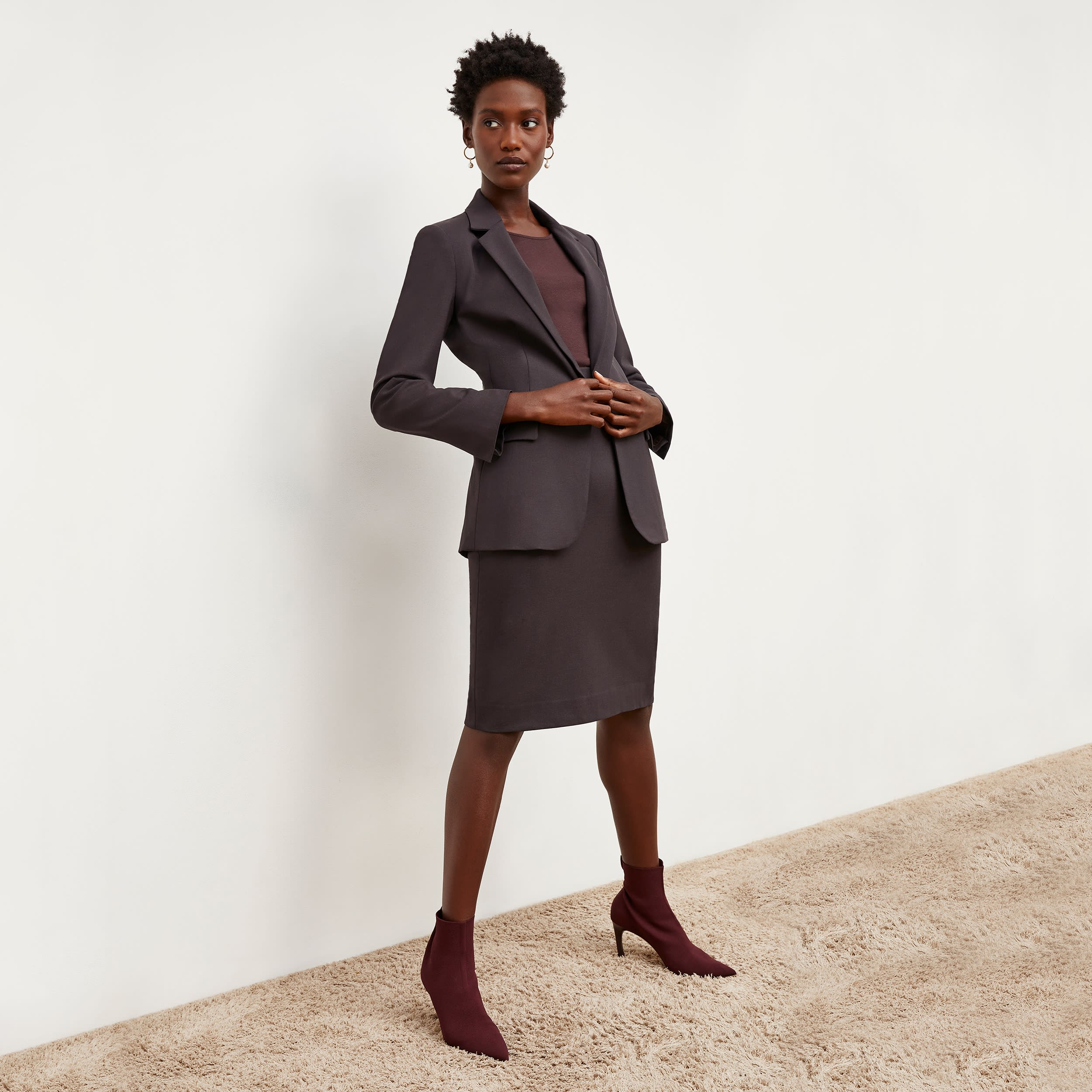 M.M. Second Act - The Cobble Hill Skirt - Washable Wool Twill