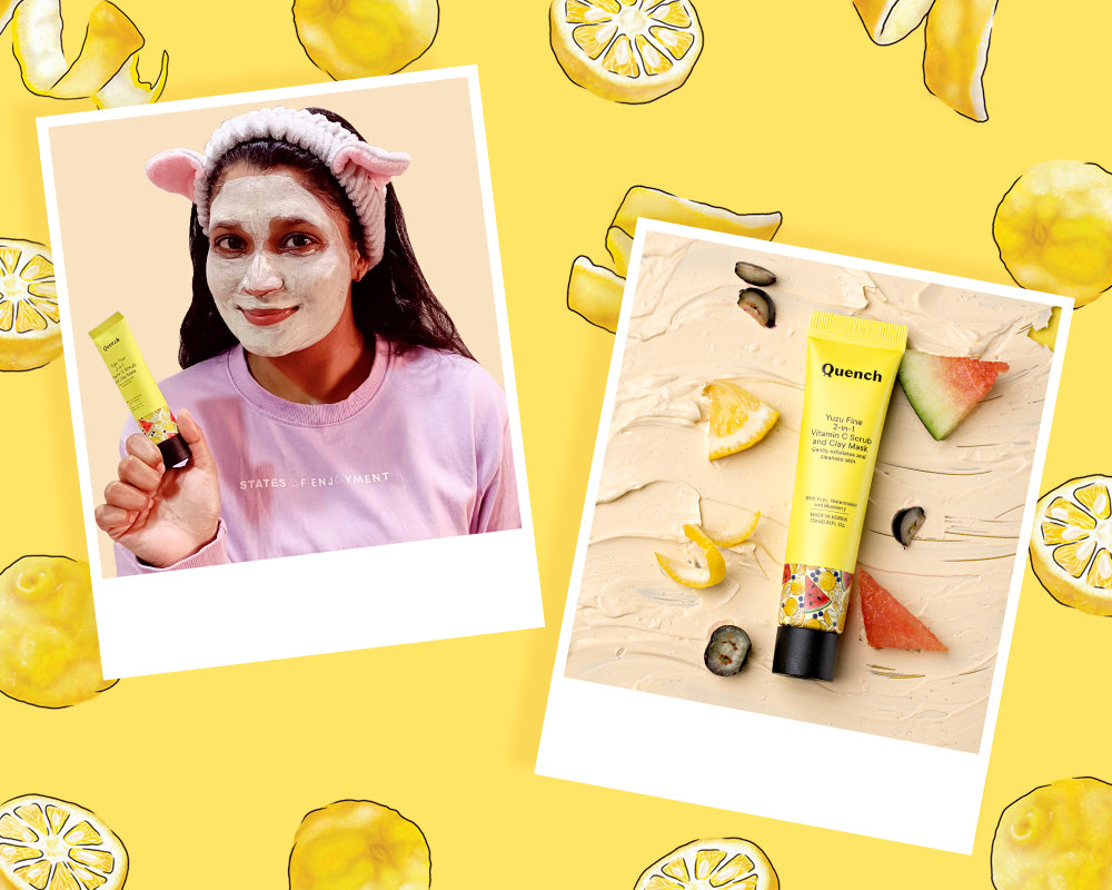 Quench Yuzu Fine 2-In-1 Vitamin C Scrub And Clay Mask