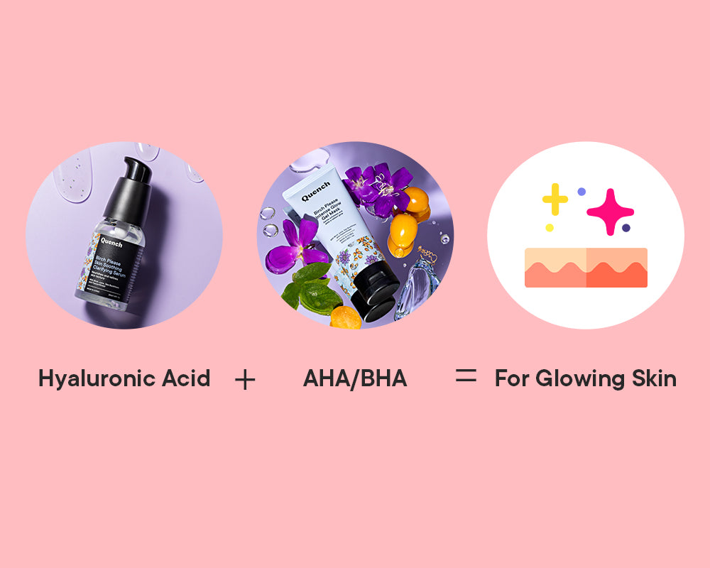 can you pair hyaluronic acid and AHA or BHA