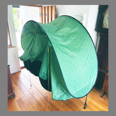 Vango Dart 300 drying on a laundry ladder