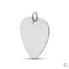 Hanger plectrum uit deze gedenksieraden collectie muziek is te bestellen in zilver, geelgoud en witgoud