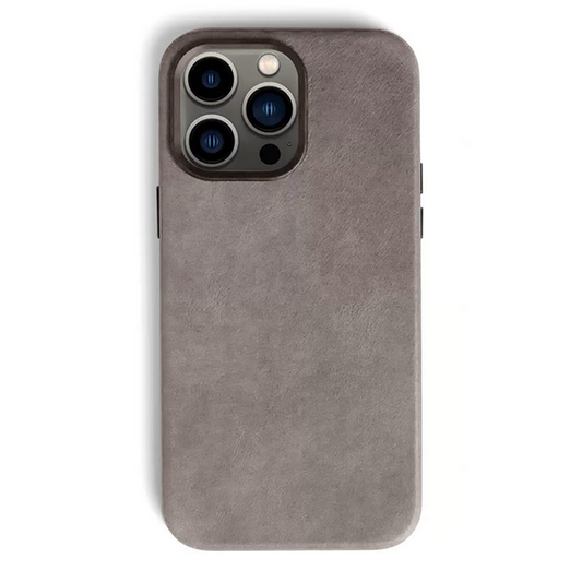 Andar The Aspen Leather Phone Case (Stone Grey) for iPhone 15 Pro Max /  iPhone 15 Pro