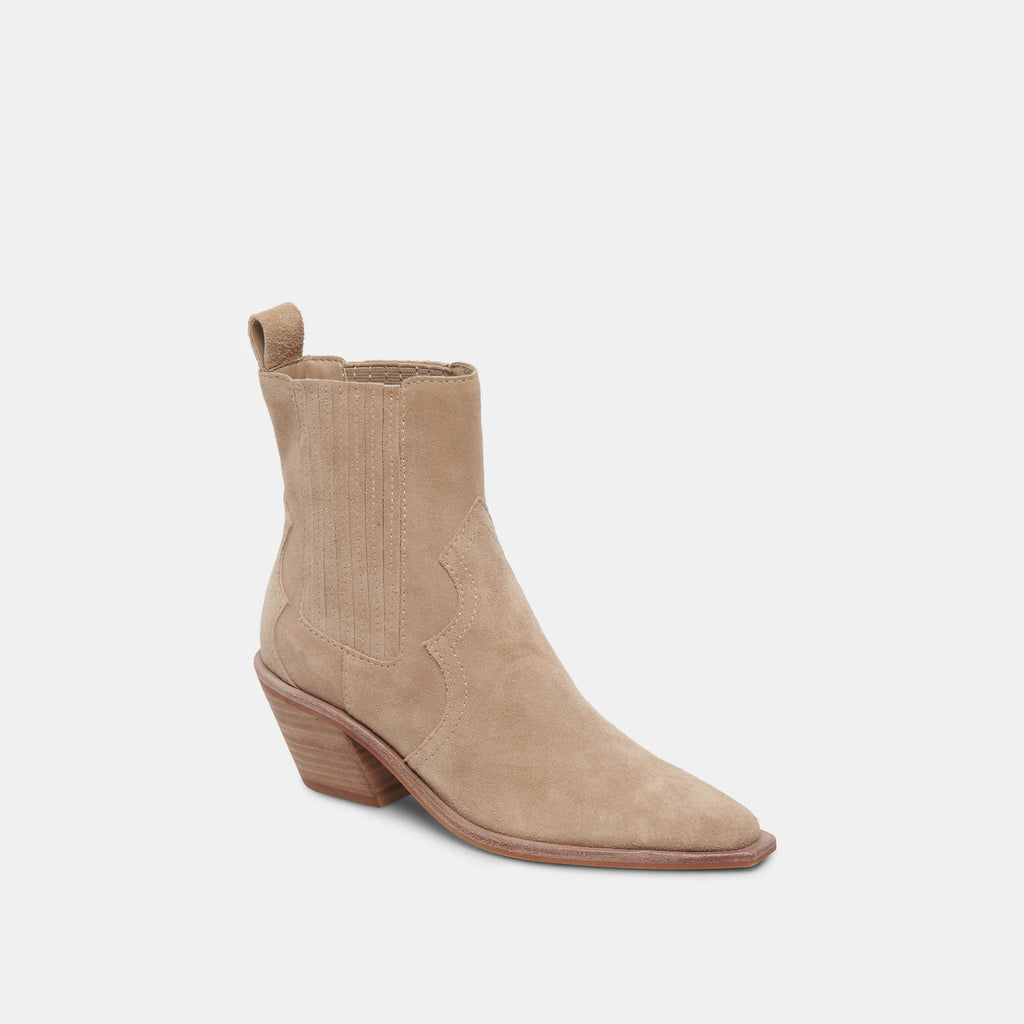 The Silma Bootie by Dolce Vita - Truffle Suede – THE SKINNY
