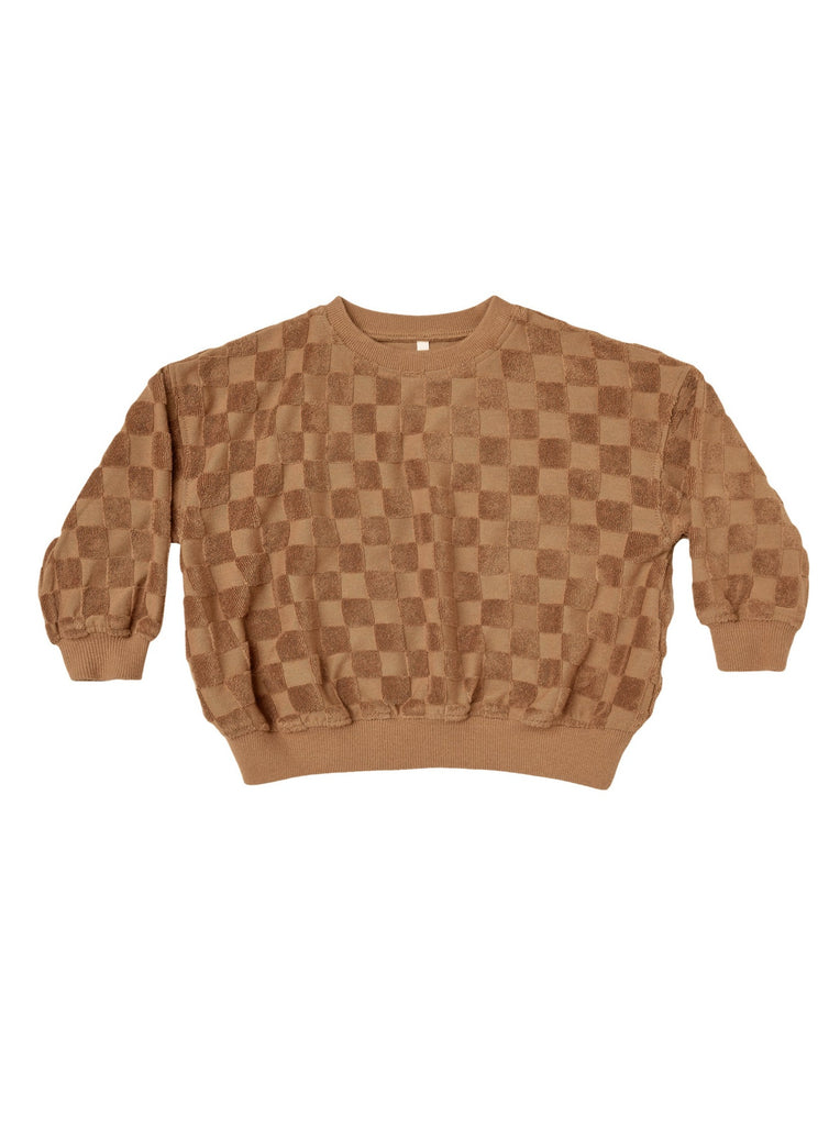 Damier Check Print Sweater