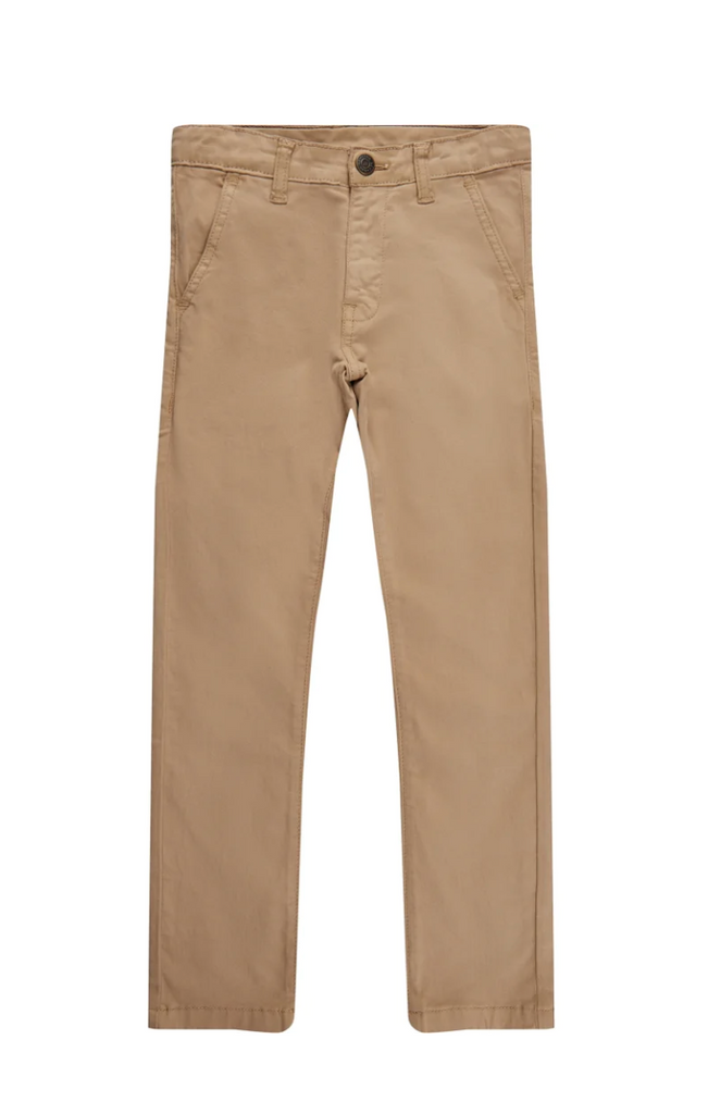 The Luke Solid Stretch Twill Pants - Moss - KIDS