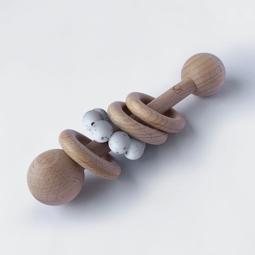 Blush Pink – Beech Wood Rattle - MARTHA OH MY! – Martha Oh My!