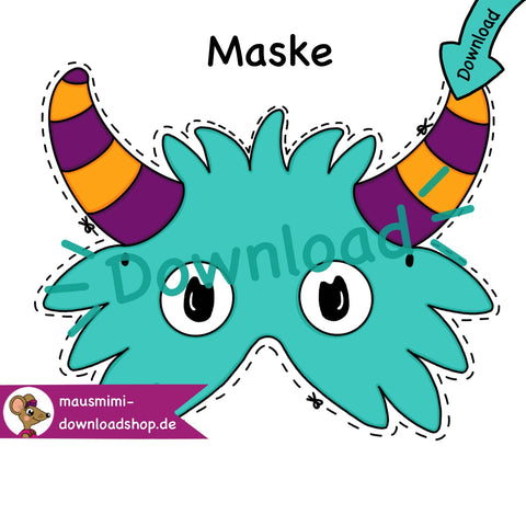 Monsterparty, Monster Maske, Monster Geburtstag, Monster Kindergeburtstag, Mottoparty Monster, Verkleidung, Maske