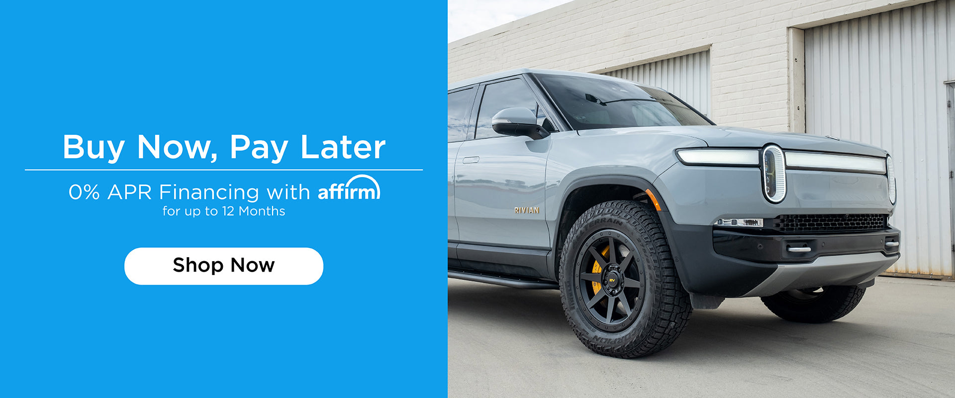 rivian r1s r1t flow forged wheels 0% APR financing affirm