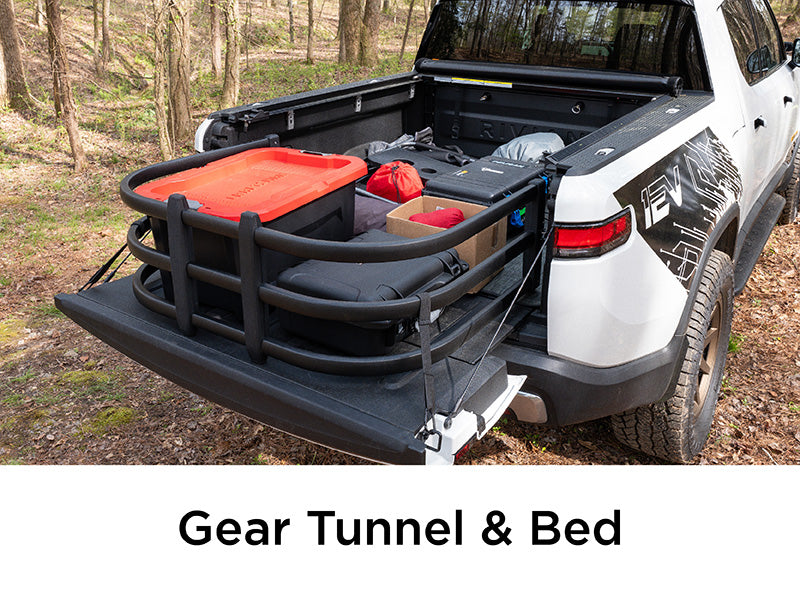 Rivian R1T Aftermarket Gear Tunnel and Bed Upgrades