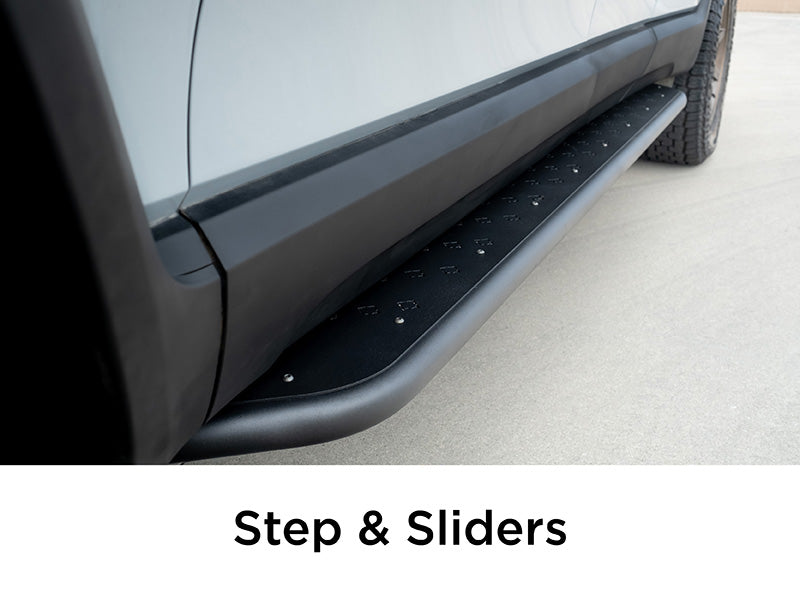 Rivian R1S Aftermarket Steps and Sliders Upgrades