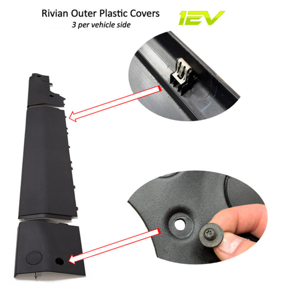 Rivian Outer Plastic Covers Bottom Side Removal