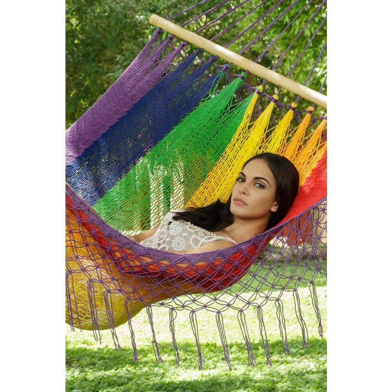 Resort Queen Size Rainbow - Home & Garden > Hammocks