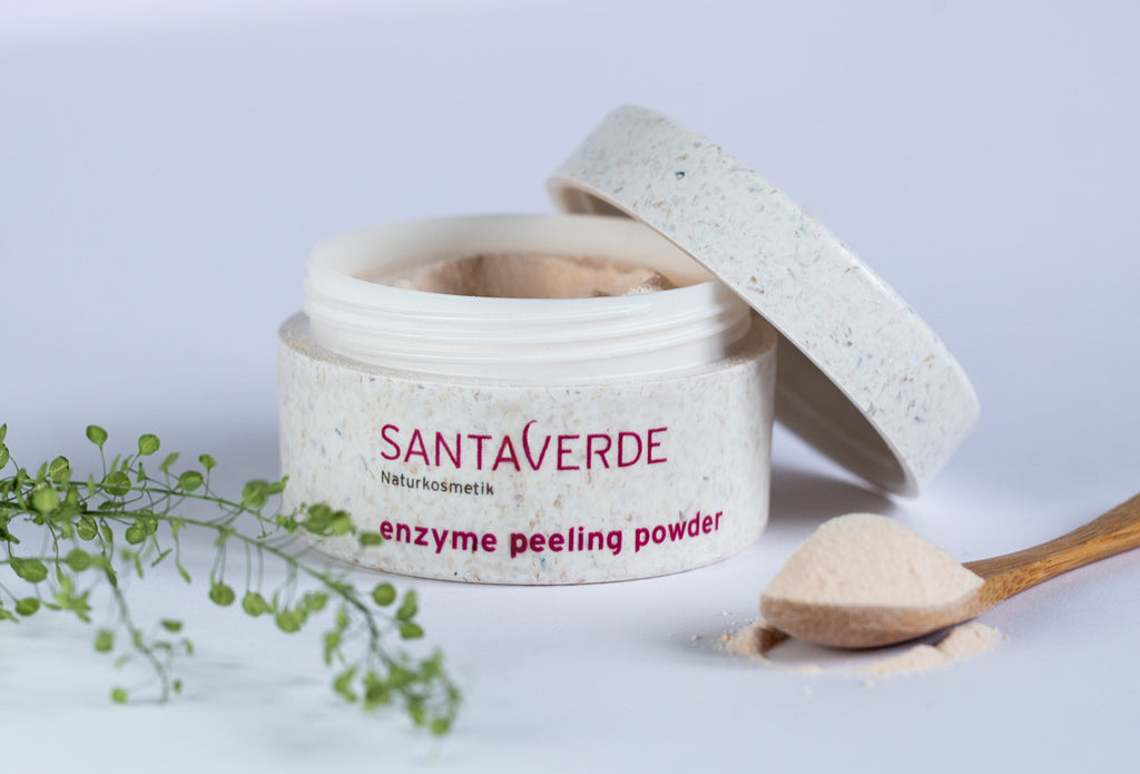 enzyme peeling powder from Santaverde organic skin care.  