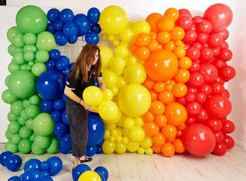 Increíbles adornos con globos largos fiestas 2023