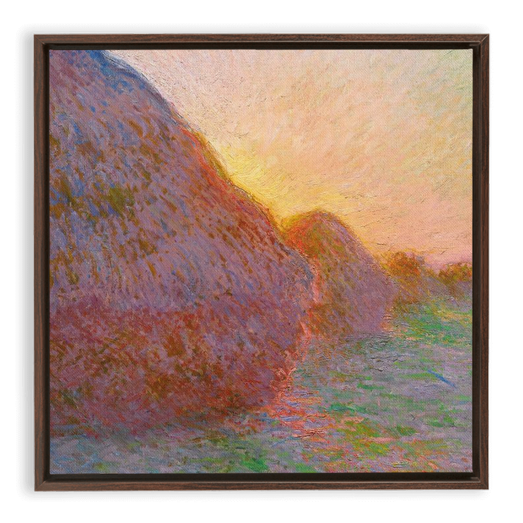 Monet | Meules | Haystack | Framed Traditional Stretched Canvas