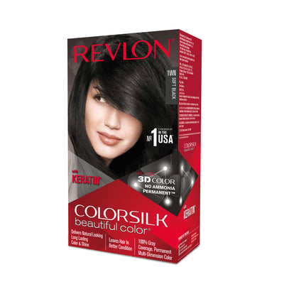Buy Revlon Colorsilk Beautiful Color 1N Black Hair Colour  Hair Colour for  Unisex 684084  Myntra
