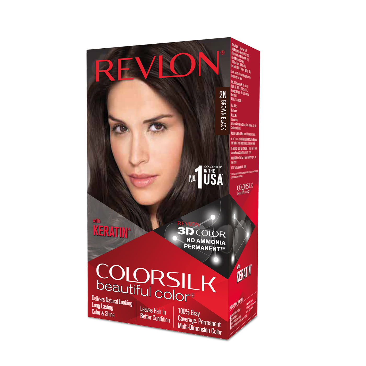 Buy Revlon ColorSilk Haircolor Dark Brown3N Enhances brunettes with  chocolate tones Revlon Hair Color Dark Brown Revlon Hair Colour Online  Shopping