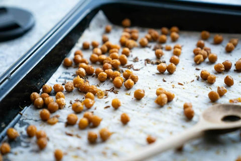 Grilled chickpeas, a good protein alternative to bacon. Photo by Dimitri.Photography.