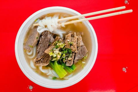 Kway teow noodles in broth. Photo by Alice @ gofindalice.