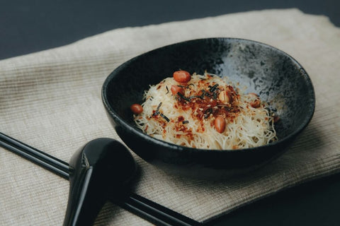 Rice vermicelli noodles. Photo by Lily Banse.