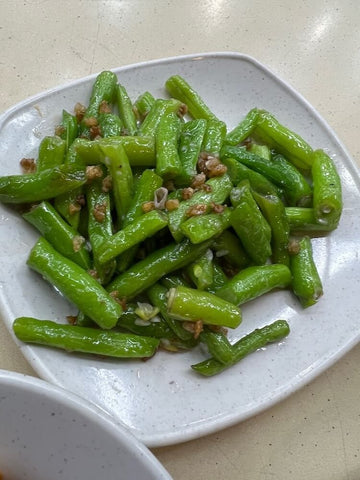 Stir-fried long bean. Photo by Eric Elijah Lim.