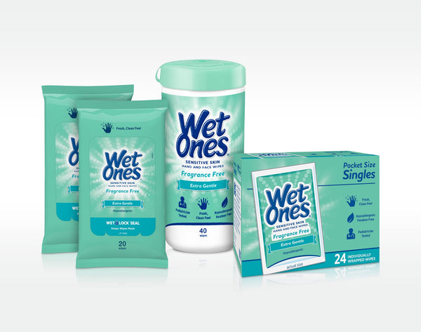 Wet Ones Plant Based Biodegradable Hand Wipes, Hypoallergenic, Travel –  Canada Strong Masks