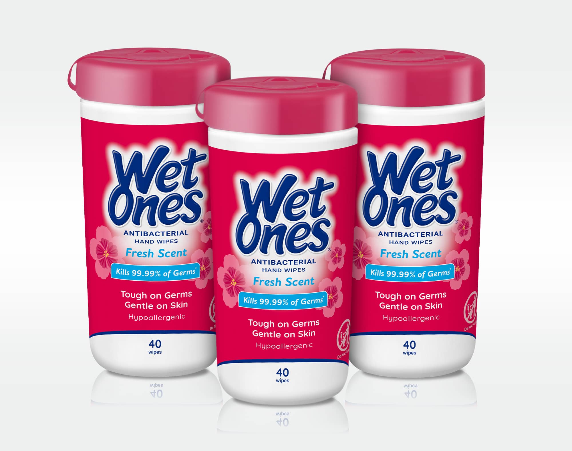 Wet Ones® Antibacterial Hand Wipes Canister Fresh Scent Pack Wet Ones Us