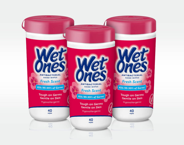 Wet Ones® Plant-Based Antibacterial Hand Wipes Travel Pack