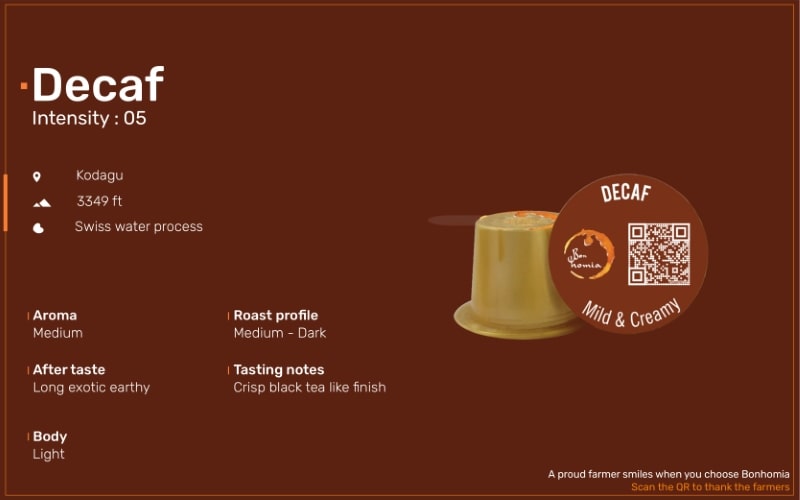 Bonhomia Decaf Medium Coffee Capsules