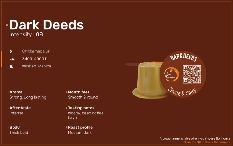Bonhomia Dark Deeds Dark Coffee Capsules