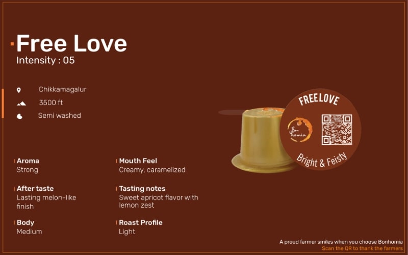 Bonhomia Free Love Mild Coffee Capsules