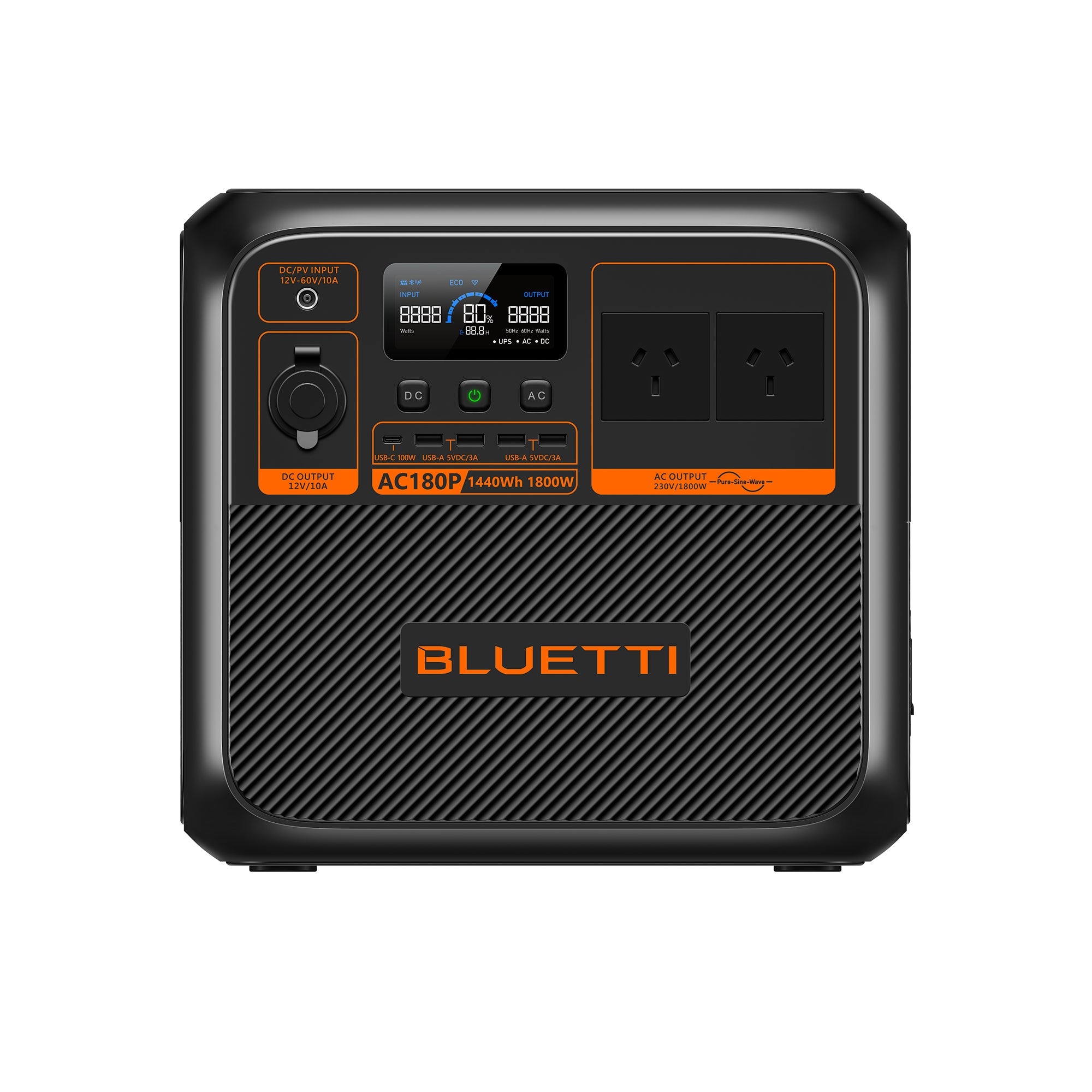 BLUETTI AC180P Solar Portable Power Station , 1,800W 1,440Wh, AC180P, 1800W，1440Wh，Power Station