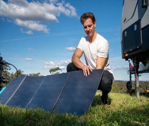 Portable solar panels for businesses