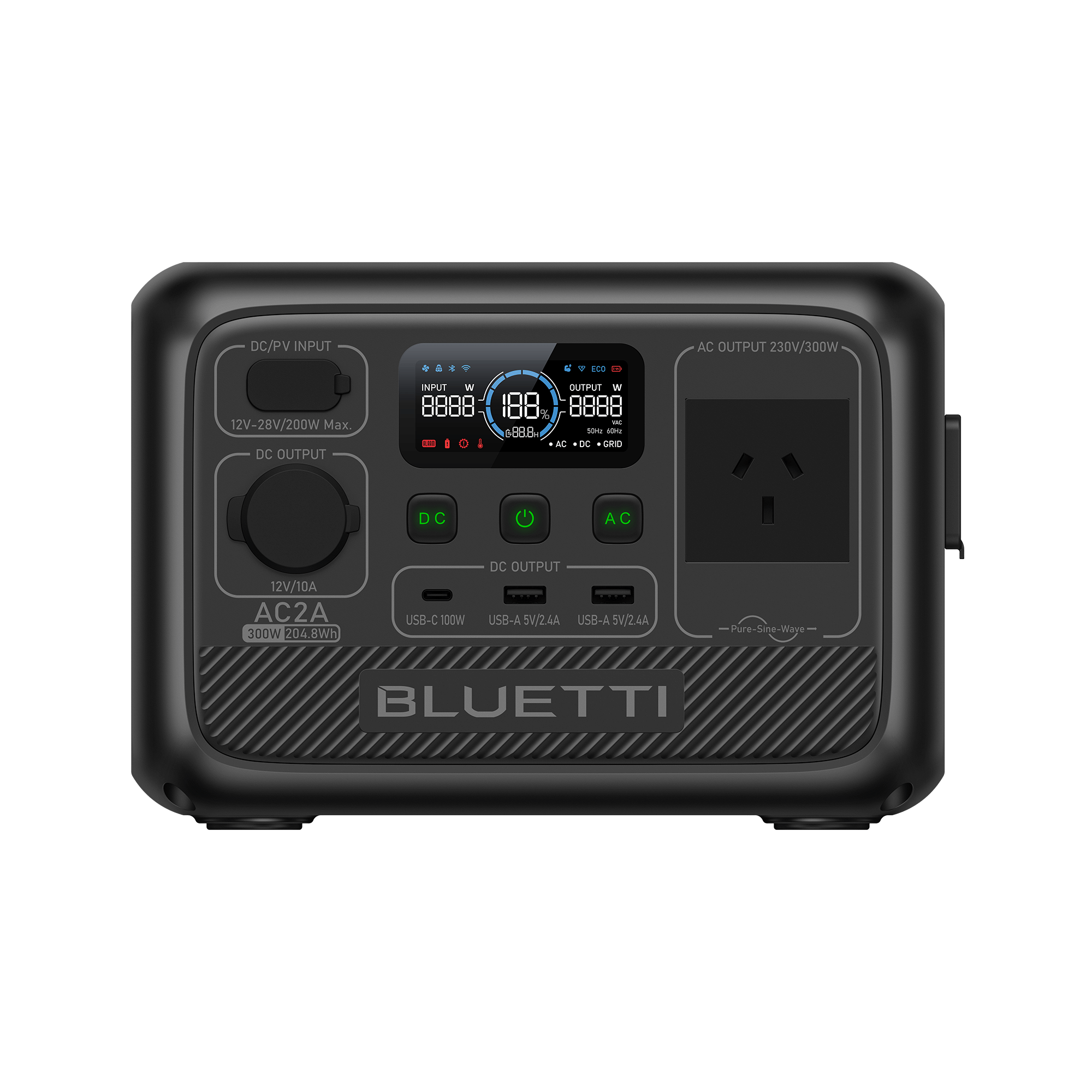 BLUETTI AC2A: Your Travel Companion For On-the-Go Power, AC2A , 300W,204Wh Power Station