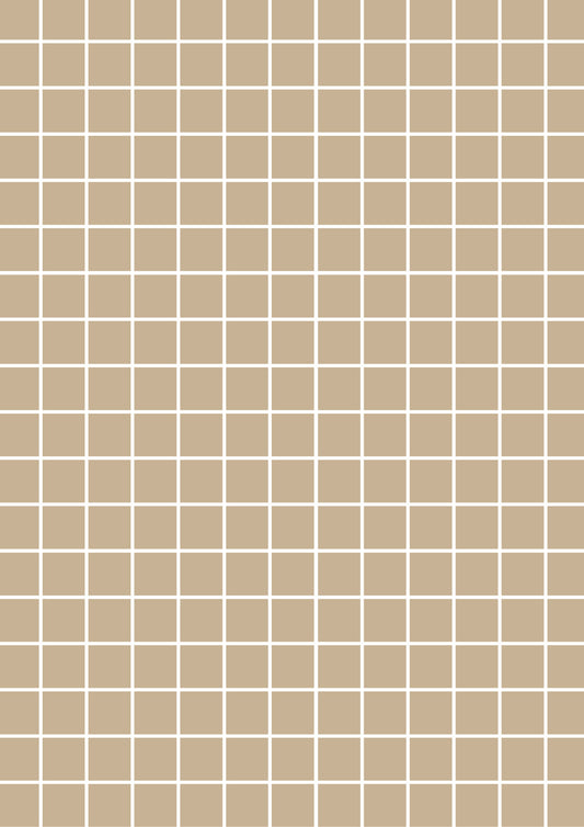 Beige A1 Content Creation Backdrop - Small White Grid (59.4 x 84.1 cm)